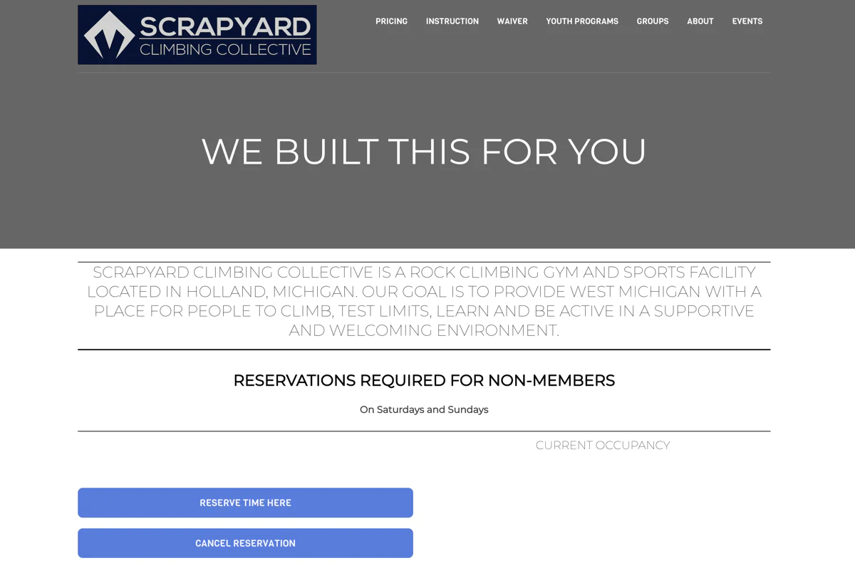 Scrapyard’s original home page
